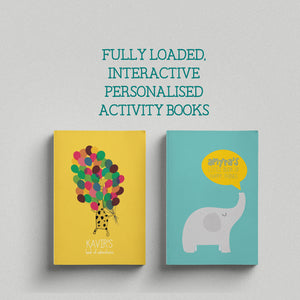 Personalised Activity Book- Interactive, Fully-loaded & Conveniently-sized!